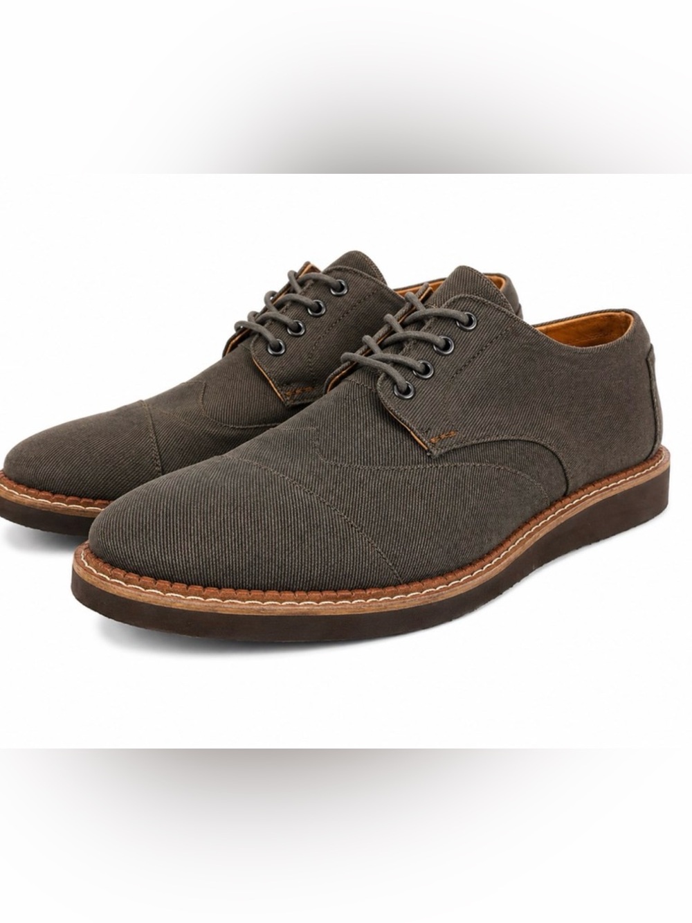 Men's TOMS Ash Aviator Twill Brogue (Size 12)